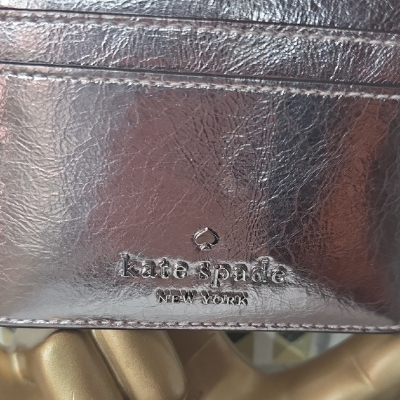Kate Spade Metallic Card Holder NWT - Picture 3 of 7